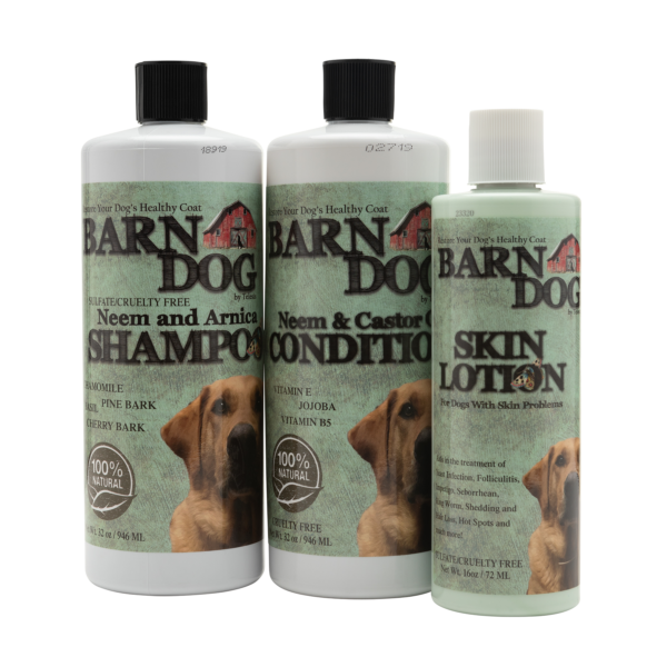 Equiderma Barn Dog Shampoo Conditioner and Skin Lotion